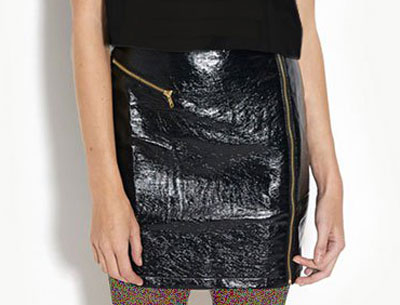 مدل دامن چرم,دامن چرم کوتاه