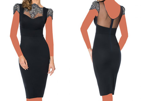 مدل لباس کوتاه با حریر و گیپور, مدل لباس مجلسی کوتاه