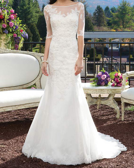 لباس عروس ساده, مدل لباس عروس نباتی