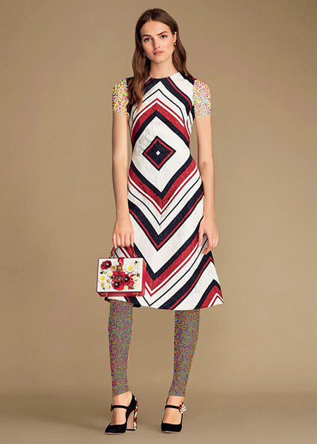 لباس زنانه گلدار برند دی اند جی, مدل لباس بهاری زنانه