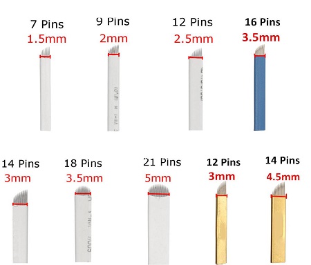  سوزن کارتریج هاشور ابرو, سوزن هاشور, سوزن هاشور بلیدینگ