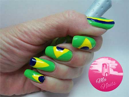 جدیدترین طراحی ناخن به سبک جام جهانی 2014, جدیدترین طراحی ناخن