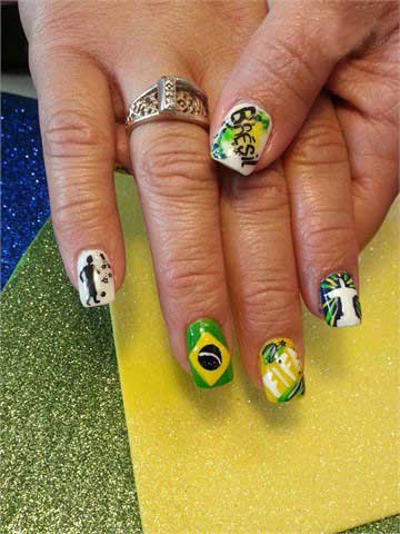 جدیدترین طراحی ناخن به سبک جام جهانی 2014, جدیدترین طراحی ناخن