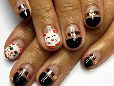 طرح های زیبای روی ناخن ها