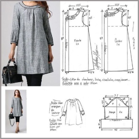 الگو لباس حاملگی جدید,الگوی لباس حاملگی به روش متریک,اموزش دوخت لباس بارداری حریر