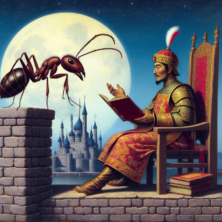 داستان‌هایی از تلاش مورچه‌ها, داستان مورچه و ملخ