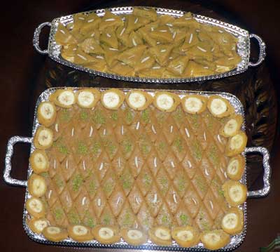 تزیین حلوا,تزیین کردن حلوا