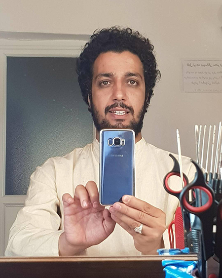 مهدی زمین‌پرداز, مهدی زمین‌پرداز بازیگر ایرانی, مهدی زمین‌پرداز در اتاق گریم