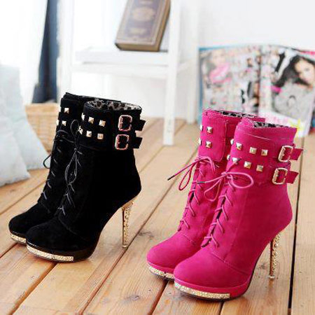 مدل نیم پوت,نیم بوت های پاشنه دار