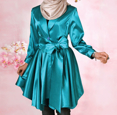 شیک ترین مدل مانتو, مانتوهای شیک ساتن