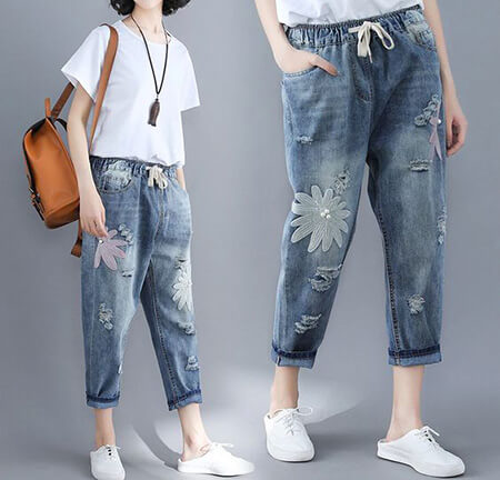 شلوار جین زنانه,جدیدترین شلوار لی زنانه,شیک ترین مدل شلوار جین