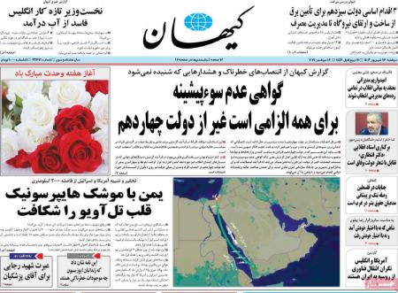 تیتر روزنامه ها،روزنامه های سیاسی و اقتصادی