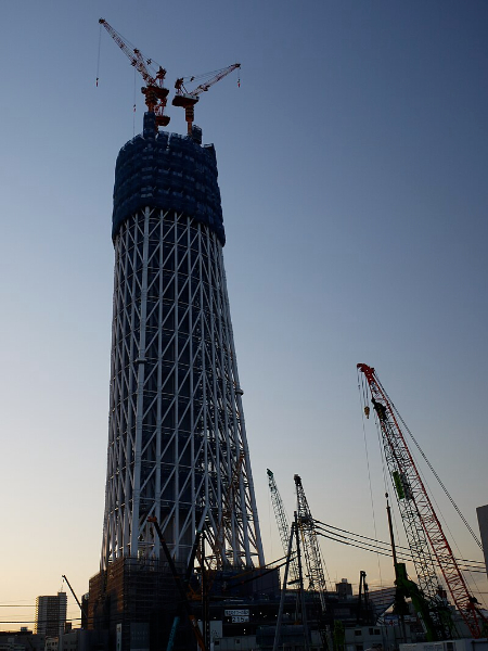 فعالیت‌های برج اسکای تری توکیو, موقعیت برج اسکای تری توکیو