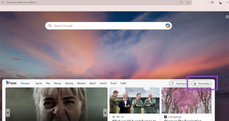 شخصی‌سازی Microsoft Edge, سفارشی‌سازی مرورگر اج