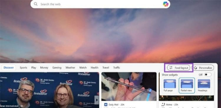 شخصی‌سازی Microsoft Edge, سفارشی‌سازی مرورگر اج