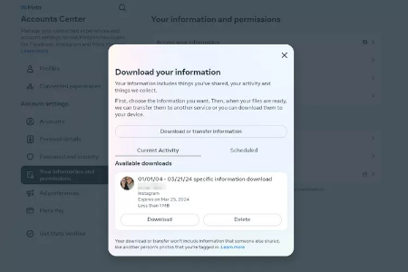 چگونه بفهمیم چه کسی ما را در اینستاگرام آنفالو کرده, دانلود داده اینستاگرام برای آنفالو