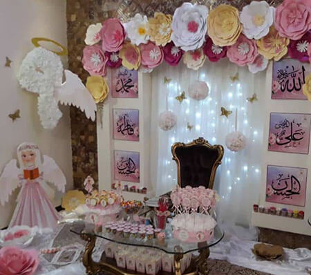 مدل های چیدمان برای جشن تکلیف, تزیین میز جشن تکلیف