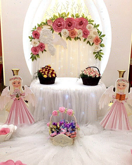 ایده هایی برای برگزاری جشن تکلیف, چیدمان جشن تکلیف در خانه