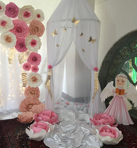 ایده هایی برای تزیین جشن تکلیف دختران, مدل های چیدمان برای جشن تکلیف