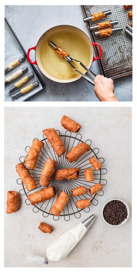 درست کردن شیرینی کانولی به صورت مرحله ای