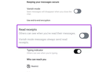 غیرفعال کردن سین اینستاگرام, چگونه دریافت‌های خوانده شده را خاموش کنیم