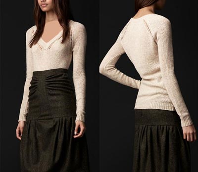 مدل بافت زنانه , بلوز بافتنی دخترانه