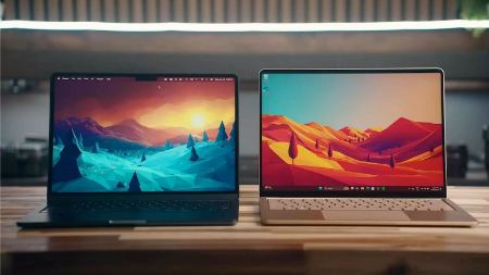 لپ تاپ های اپل و مایکروسافت