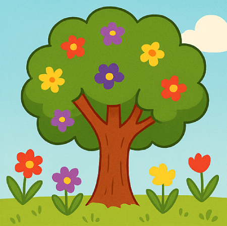 آموزش رنگ‌ها با شعر کودکانه