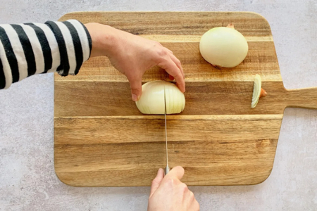 چگونه پیاز را نگینی کنیم, روش نگینی کردن پیاز