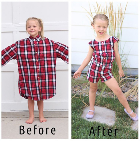 تغییر مدل پیراهن,چگونه لباس کوتاه را بلند کنیم