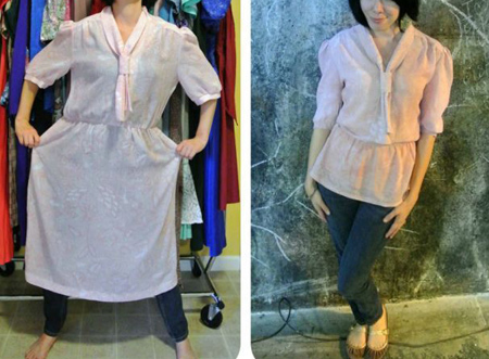 تغییر مدل پیراهن,چگونه لباس کوتاه را بلند کنیم