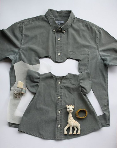 تغییر مدل پیراهن,چگونه لباس کوتاه را بلند کنیم