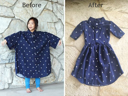 تغییر مدل پیراهن,چگونه لباس کوتاه را بلند کنیم