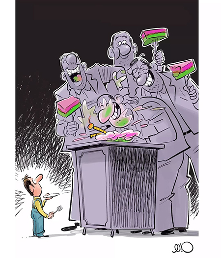 کاریکاتورهای مهدی عزیزی, کاریکاتور سیاسی مهدی عزیزی