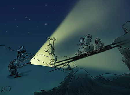 کاریکاتورهای مهدی عزیزی, کاریکاتور سیاسی مهدی عزیزی