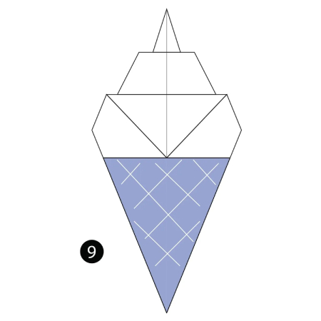 ساخت ساده بستنی اوریگامی
