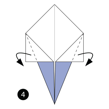 طرز ساخت بستنی کاغذی اوریگامی