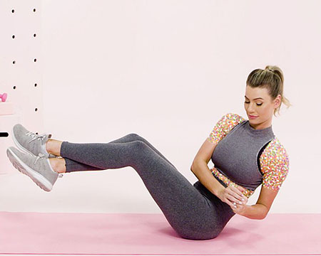 شکم روسی, اجرای صحیح حرکت چرخش روسی, حرکت شکم چرخش روسی