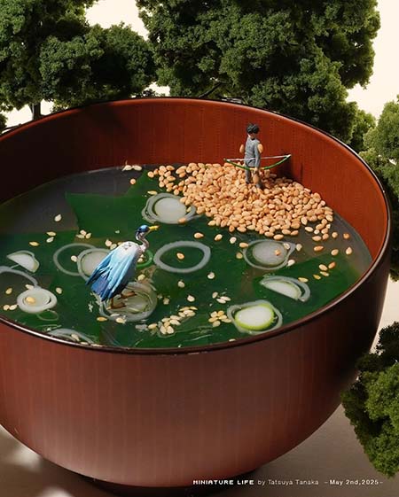 آثار تاتسویا تاناکا, خلاقیت در هنر مینیاتوری ژاپن