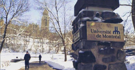 تحصیل در دانشگاه مونترال, رشته‌های دانشگاه مونترال