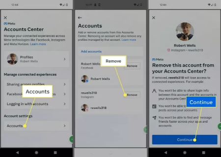 جدا کردن فیسبوک از اینستاگرام, راهنمای جدا کردن حساب اینستاگرام از فیسبوک