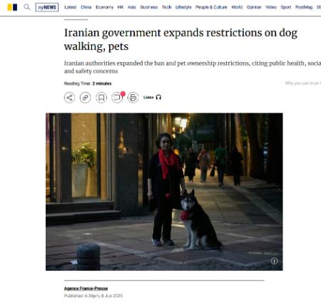 ممنوعیت سگ گردانی در ایران،اخبار اجتماعی،خبرهای اجتماعی