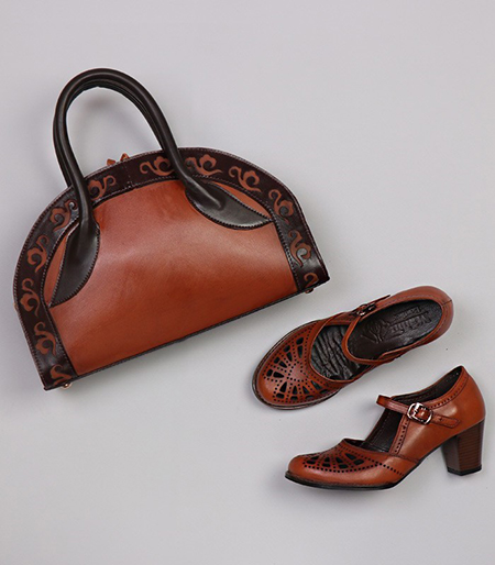ست کیف و کفش عسلی, کیف و کفش عسلی, کفش عسلی