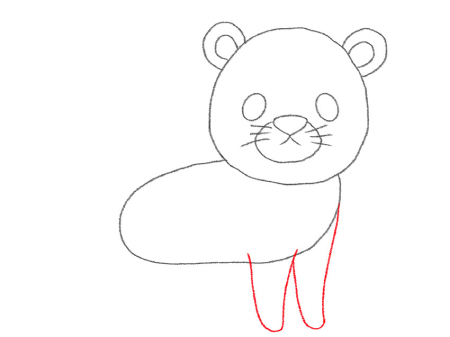 آموزش تصویری نقاشی پلنگ کودکانه