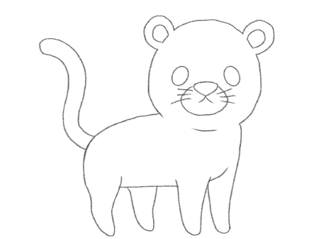 آموزش نقاشی پلنگ برای مهدکودک