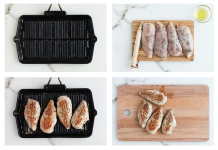 درست کردن پانینی مرغ گریل شده با پنیر موزارلا