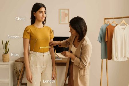 راهنمای انتخاب سایز لباس