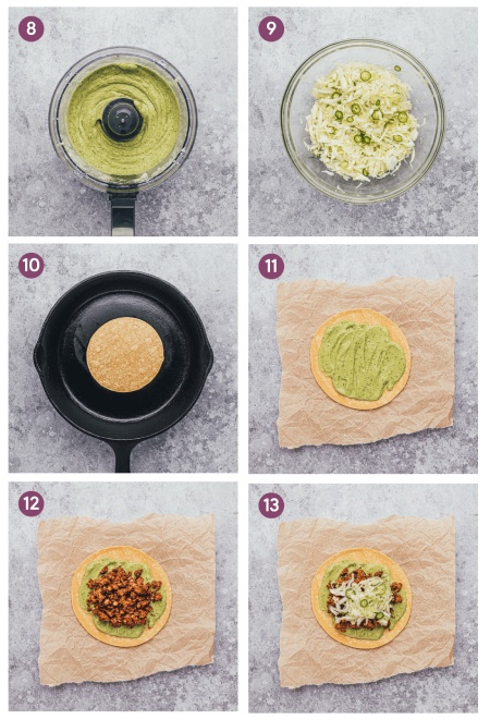 نکاتی برای درست کردن تاکو عدس با کرم آووکادو