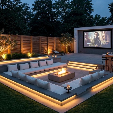 دکوراسیون و طراحی آتشکده در فضای باز