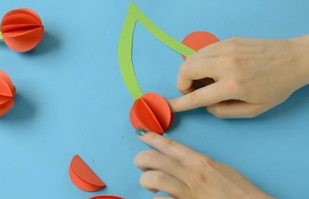 آموزش کاردستی گیلاس برای مدرسه